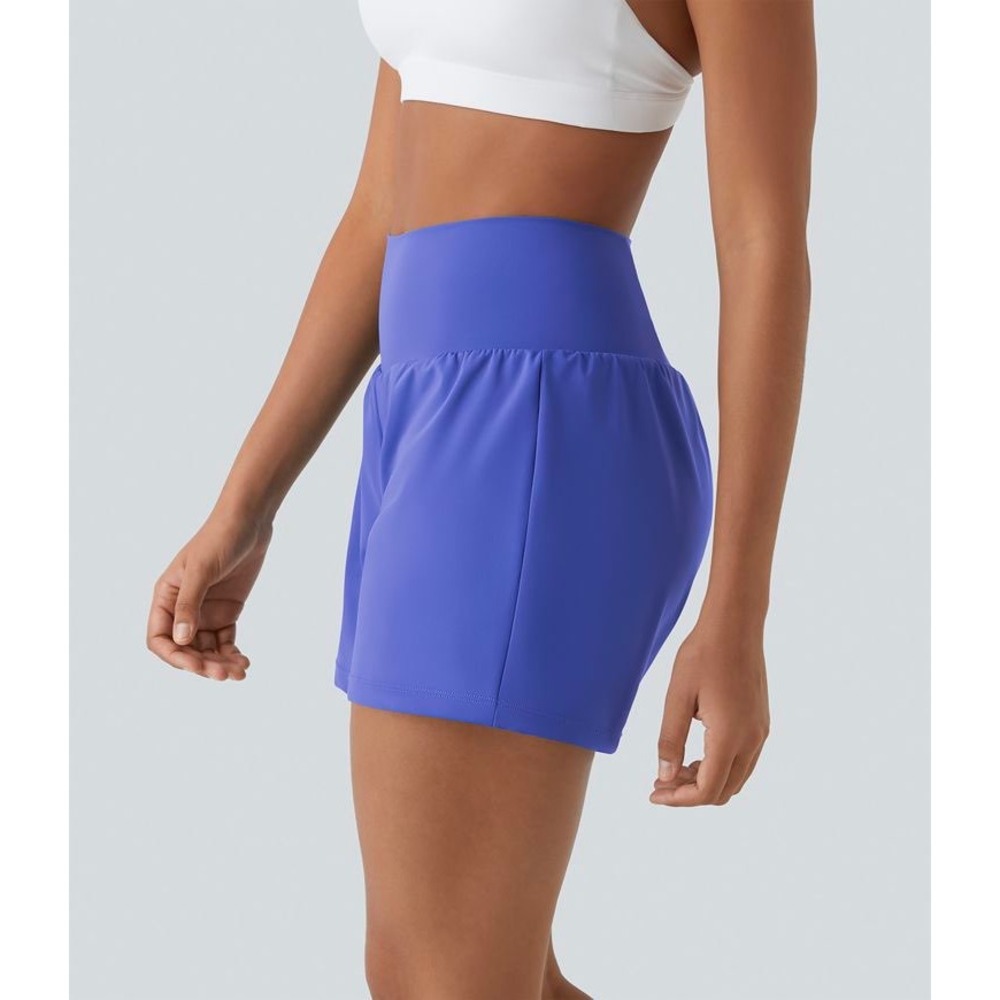 NWT Halara SoftlyZero Airy Super High Waist 2-in-1 Cool Touch Yoga Shorts 5'' M